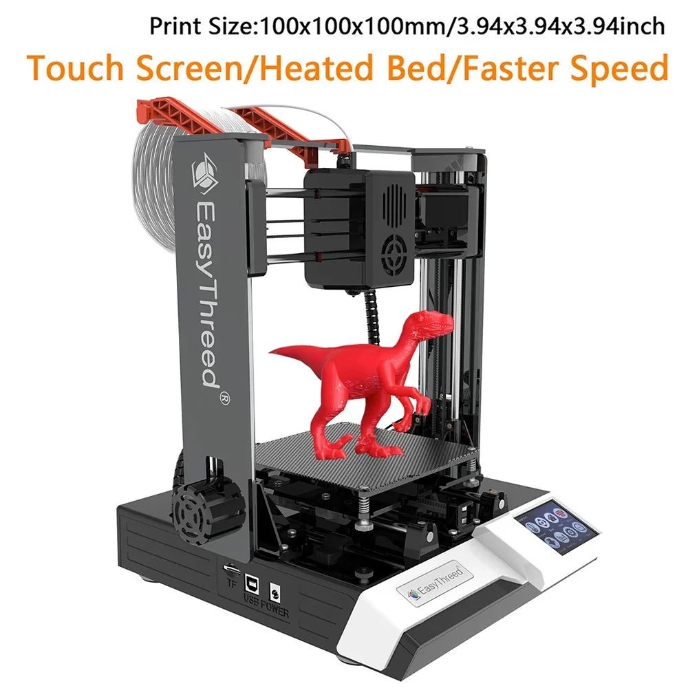 Plus Printer printer,Print 3D 3D-Printer Size Hine Printer Printer Kids K6 ICHU Plus TF Comes Hine MIZUH 3D 100x100x100mm/4x4x4inches Removable EasyThreed Printers HUIOP 3D