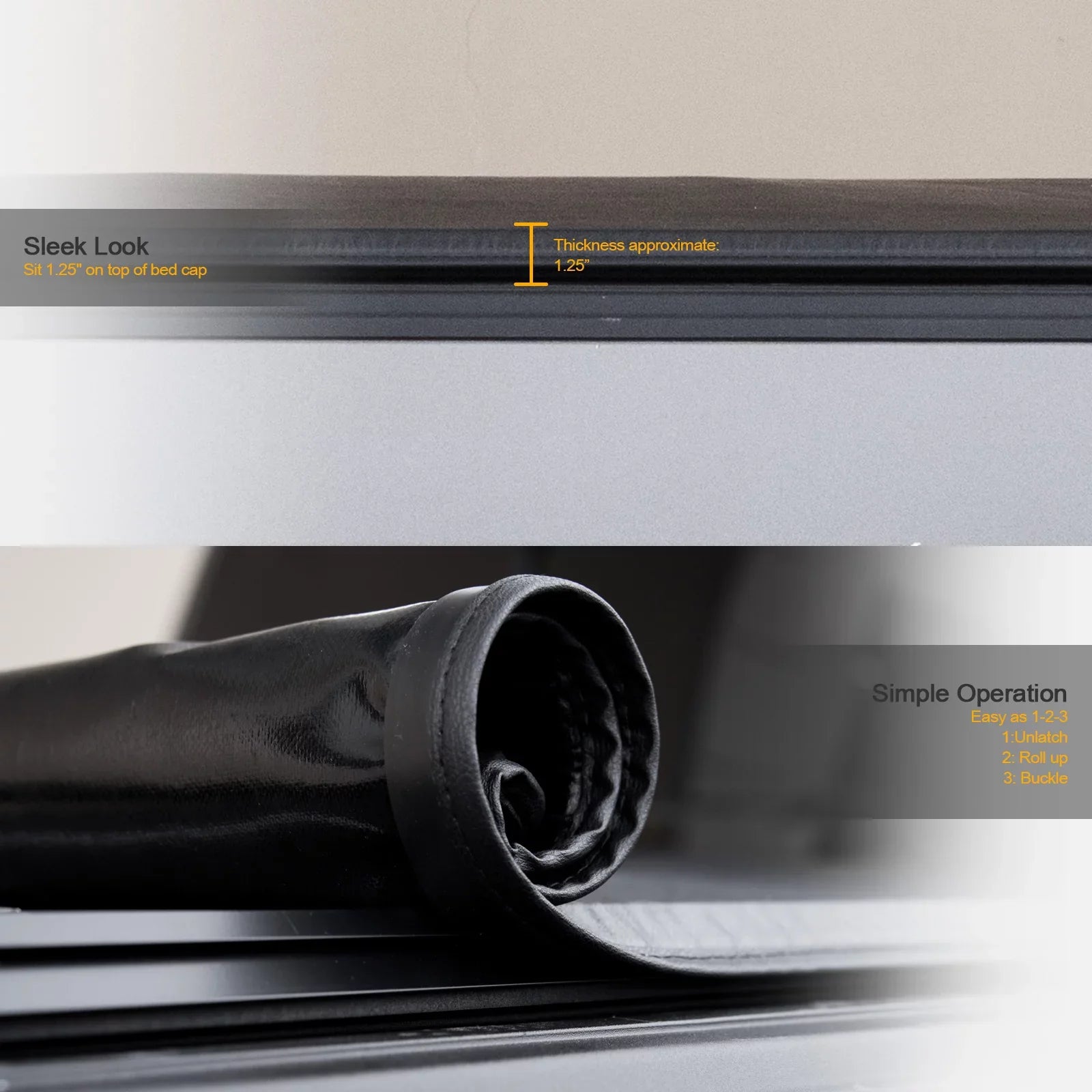with Truck Lock 2019-2022 1500 76.8" Body ( LED Cover Feet And Up ) Bed Style Roll Stehlen New 6.4 For Lights Ram Tonneau Bed 733469495116