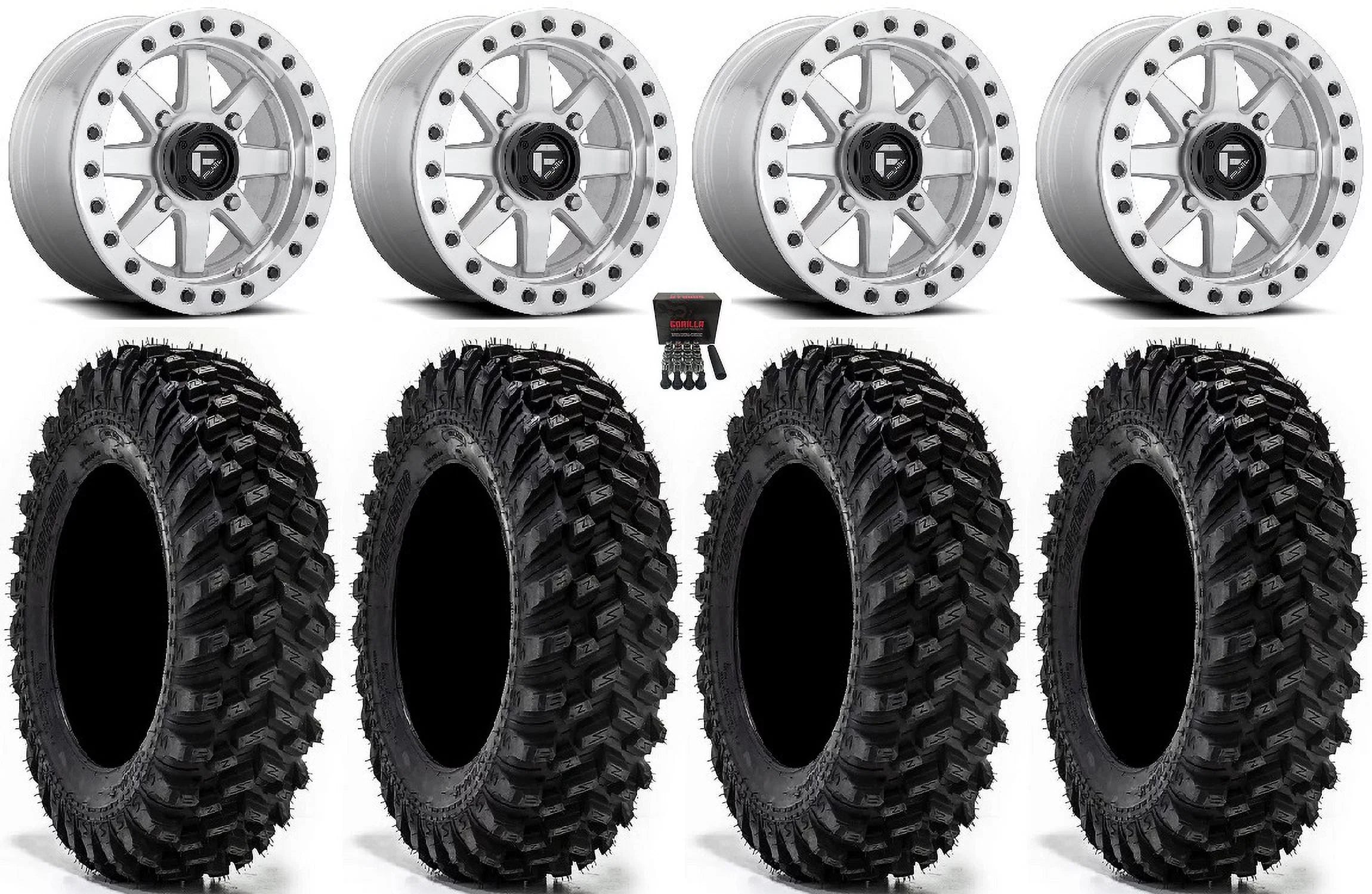 RZR 30" Mh 14" Bdlk Maverick Sportsman Warrior Wheels Tires Ranger XT Fuel