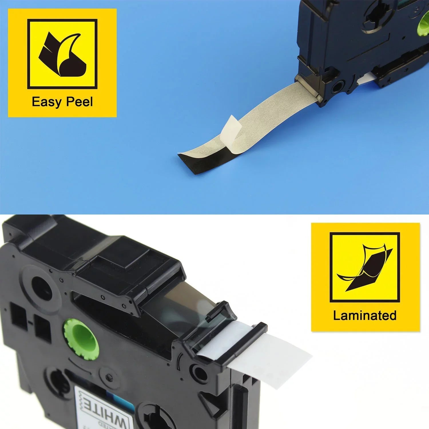 TZ-231 TZe-231 for 8m Wire use White H110 TZe-FX231 10PK Maker TZ PT-D210 H100 Compatible ID Flexible TZ-FX231 TZe D600 Cable GREENCYCLE Tape P-touch Label D400 Black 12mm Label on in Brother