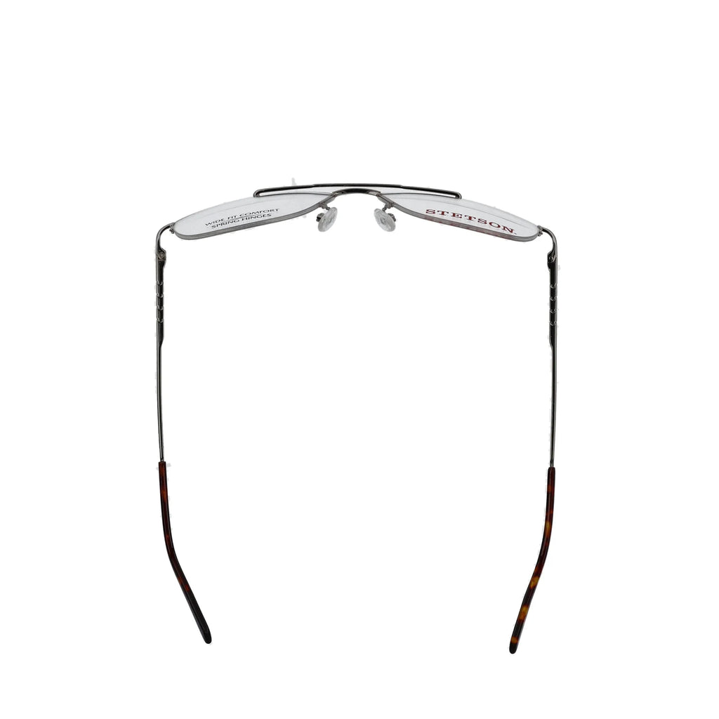 Eyeglasses, Case ST 59-18-150, XL31, Square Gold, with Stetson Men's