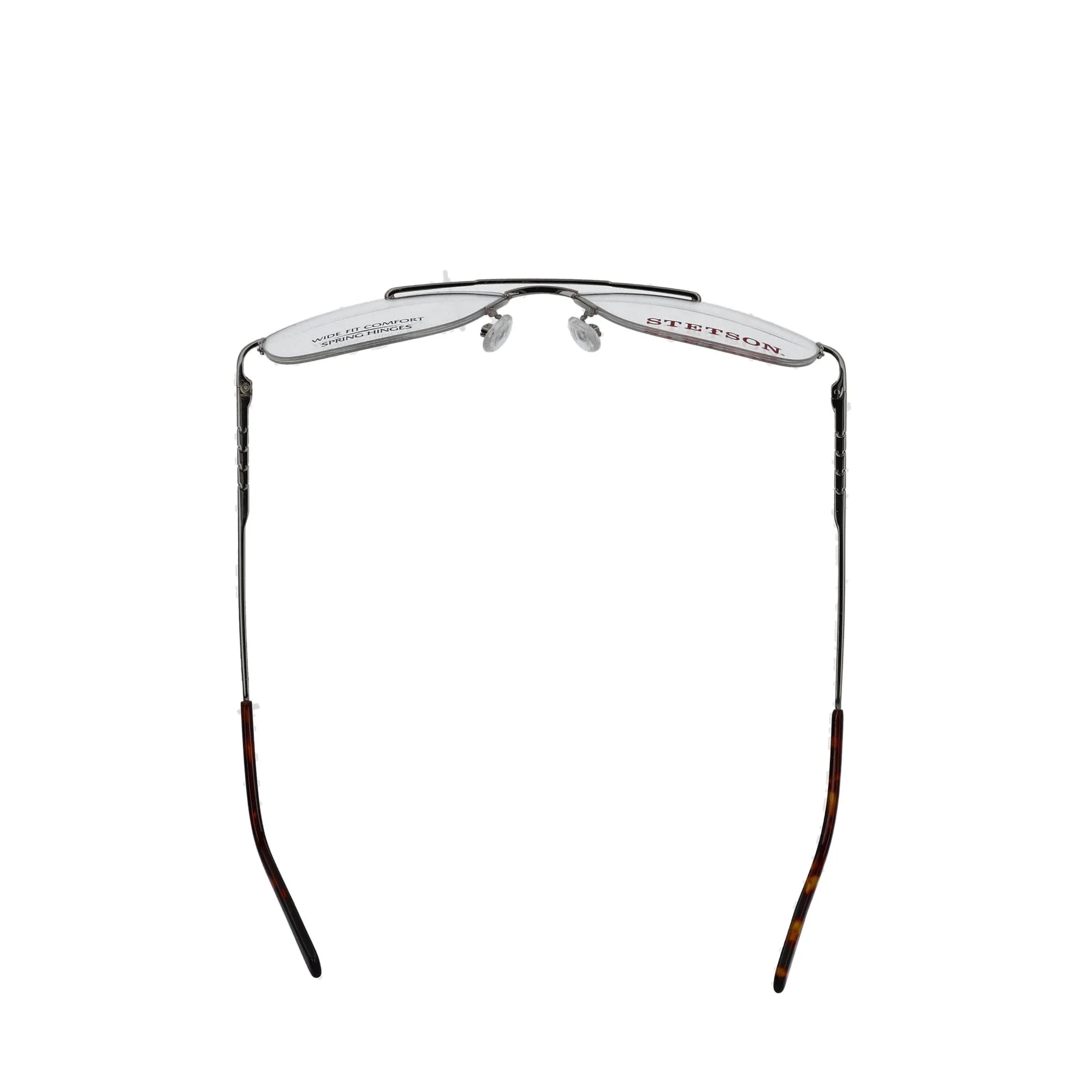 Eyeglasses, Case ST 59-18-150, XL31, Square Gold, with Stetson Men's