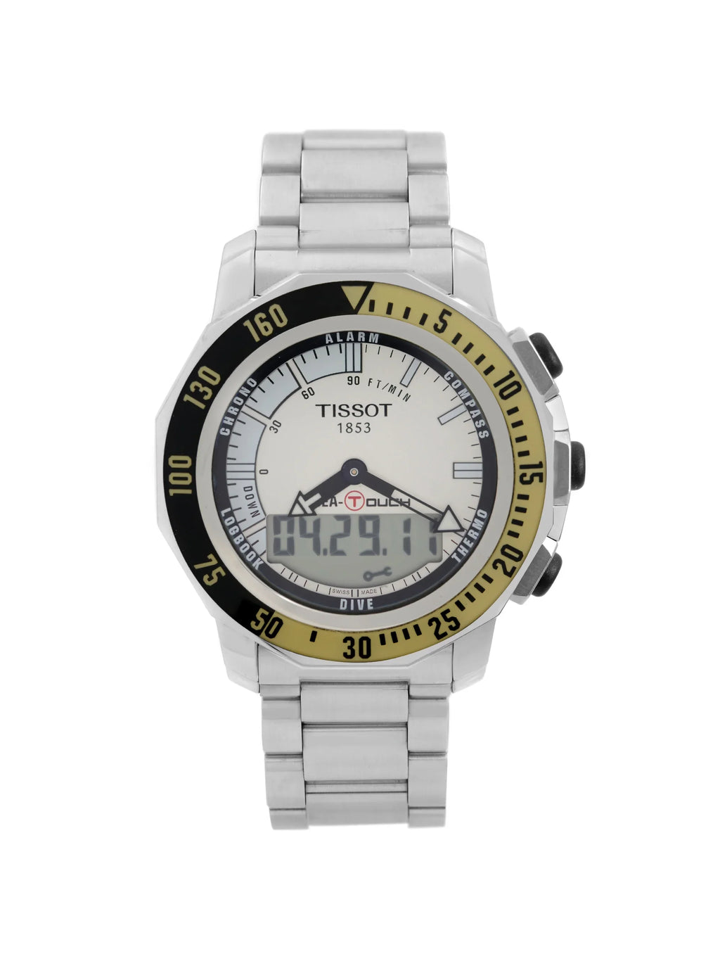 Watch Dial T026.420.11.031.01 Quartz Silver Mens Steel Tissot Pre-Owned Sea-Touch