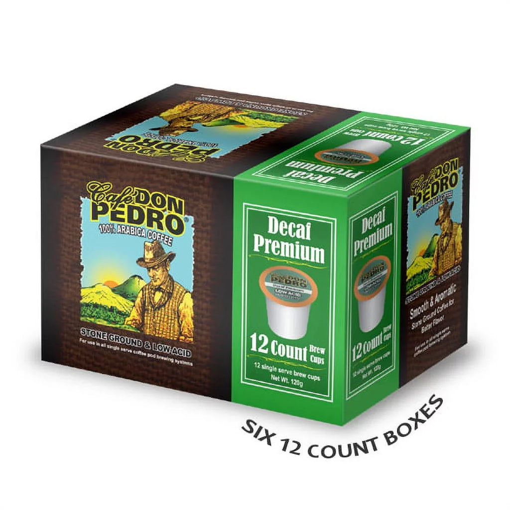 Cafe Enjoy Coffee Pods count Coffee Without K-cup - Pedro Maker, Arabica, Low Battles Heartburn, 72 Reflux, 100% Coffee Compatible Don - Acidic with Acid Premium Tasty Keurig Decaf Jitters