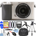Sony w/ Mirrorless 12PC Accessory Camera Alpha Digital a6400 - Lens Bundle 16-50mm