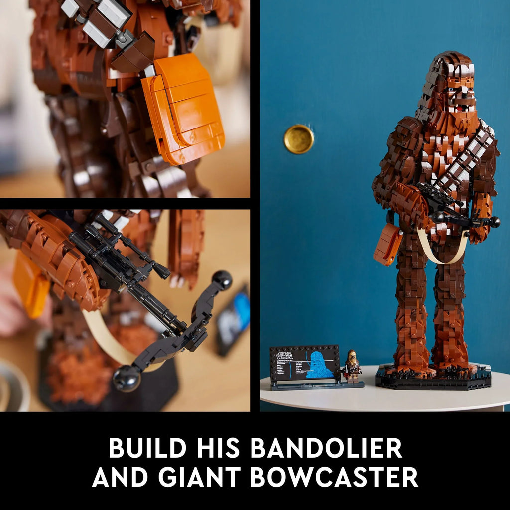 Adults, Teens, Wars Wars for Build Original Collectible, Chewbacca Fan Wars LEGO Trilogy Buildable for and Star Fan, Collectibles Star Fun 4th Star Gift any May or the Display Chewbacca, 75371