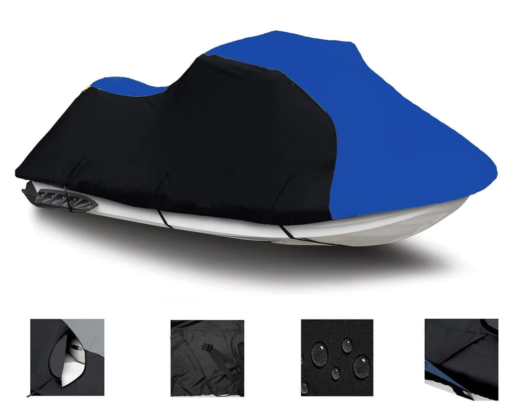 Kawasaki HEAVY-DUTY, 900 Cover 1997 / Cover Jet 1998 600 Ski 1994 DENIER BLACK / for Compatible 1996 STX BLUE 1995 750 Trailerable