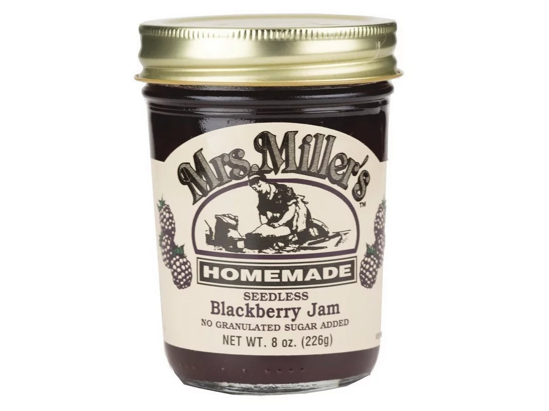 Miller's 571504 Blackberry Sugar No (Price/Case)Mrs. Jam 12/8oz, Seedless