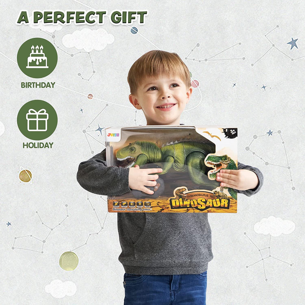 Rex with Boys Boys,Big saur Toy,Electronic Gift dinosaur Roaring saur for dinosaur Toy,Birthday Kids Girls,Green Dancing Toy Kids Robot and Light T Walking Steam Toy dinosaur Sound, for and JOYIN