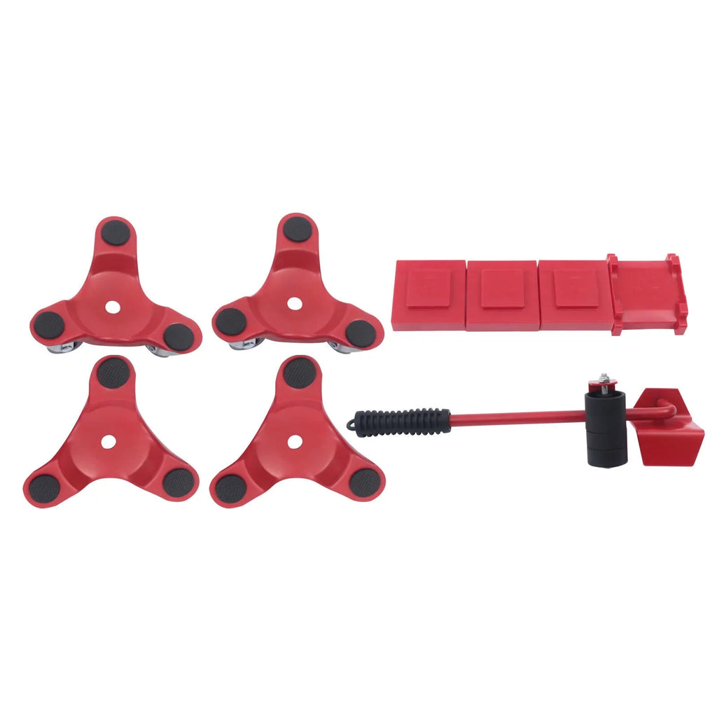Dolly with Mover Wheel Mover Kit Alloy Furniture Furniture Fichiouy Red Universal Steel
