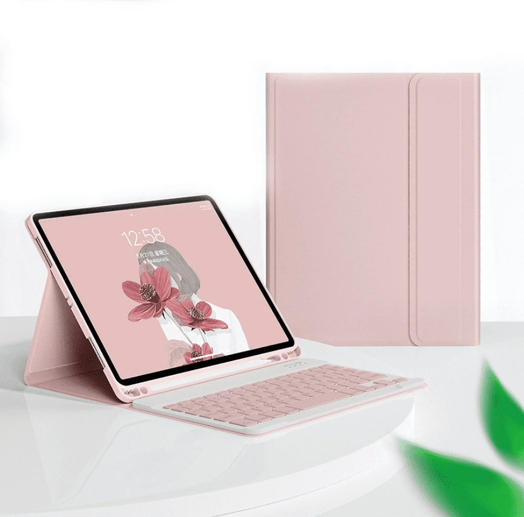 Slim Case 10th Keyboard for Detachable Case with iPad Generation iPad for 10th -pink Protective Holder, Wireless Generation, 10.9 Pencil Case Inch Keyboard