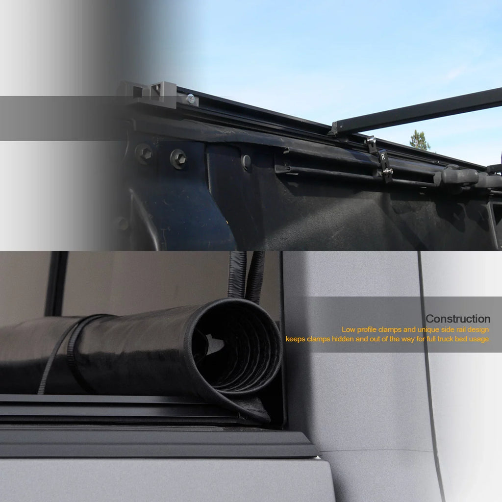 with Truck Lock 2019-2022 1500 76.8" Body ( LED Cover Feet And Up ) Bed Style Roll Stehlen New 6.4 For Lights Ram Tonneau Bed 733469495116
