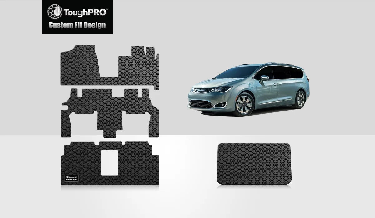 with 2016 Cargo USA) Caravan in - Compatible ToughPRO - Weather - Heavy - Mats with All Rubber Duty (Made Black Grand DODGE Full Set