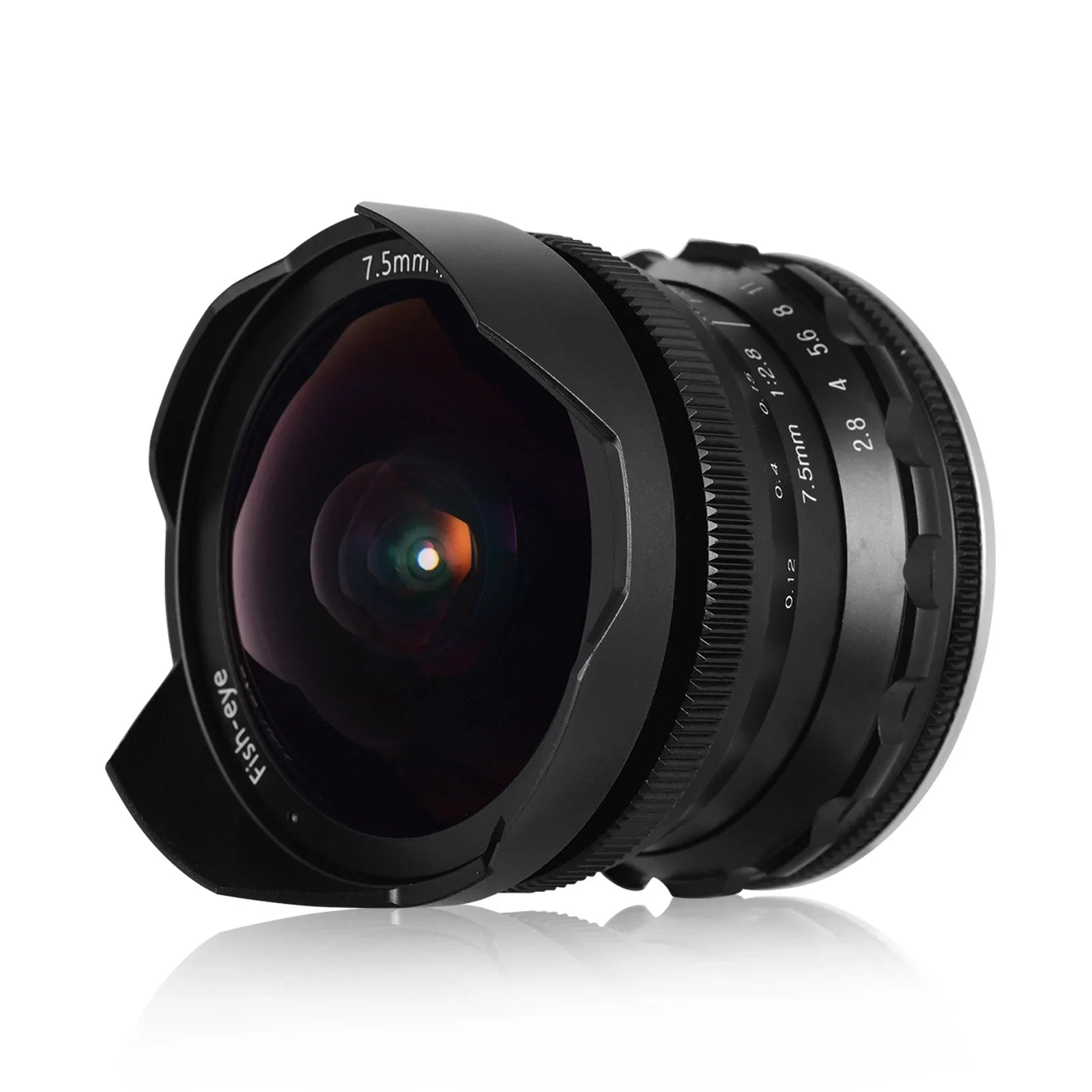 Manual Ultra APS-C Camera Lens Large A6500 F2.8 Andoer 5100 A6400 Compatible A6100 E-Mount Fisheye Andoer Frame A77II with A6000 Wide Aperture Angle 7.5mm Focus Lens A6600 A6300 180¡ã