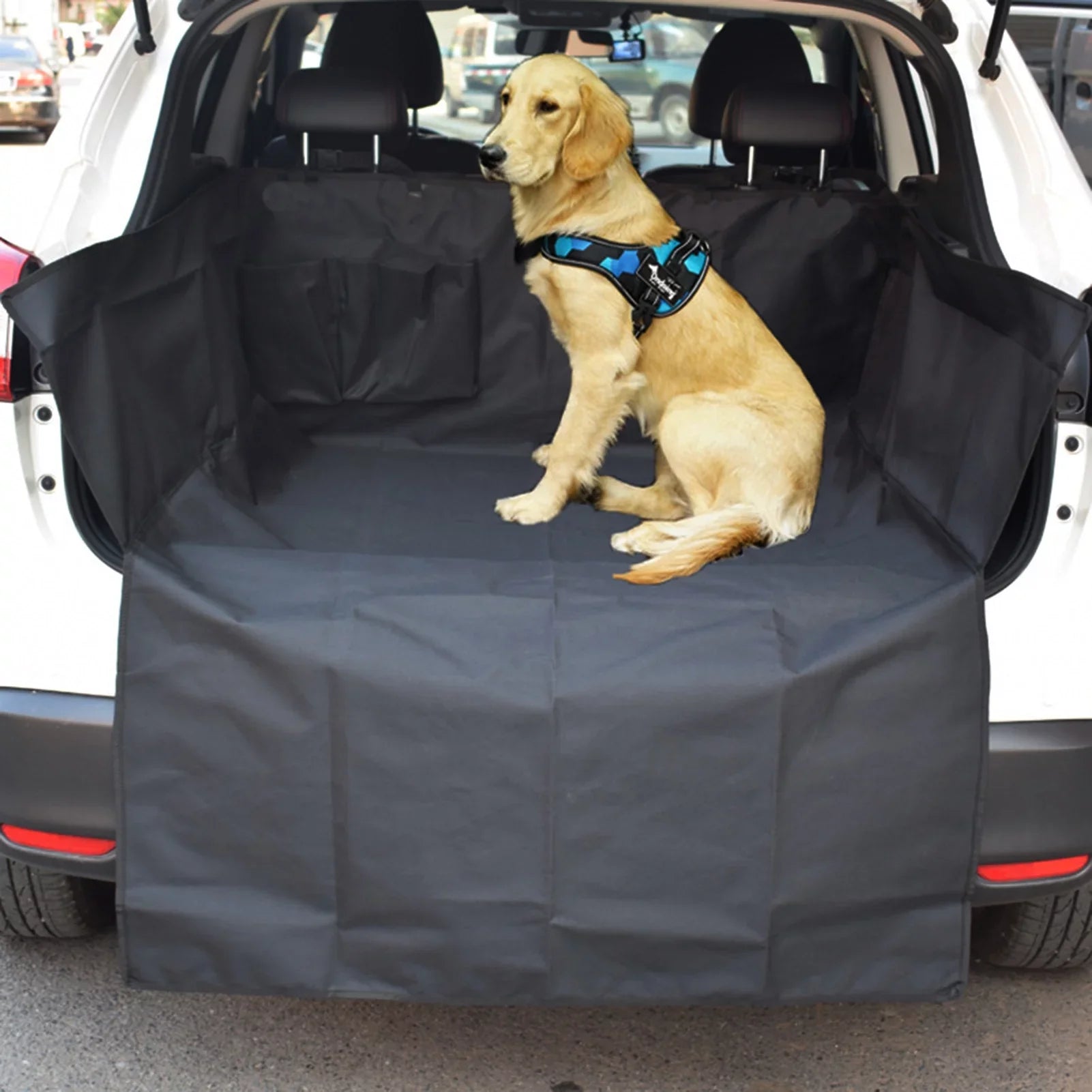 For Mat Dirt-Proof Thicker Mat Resistant Organizer Van Bite Trunk Suv Cloth Trunk Protective Oxford Cushion Pet Car Dog Mat Seat Sedan