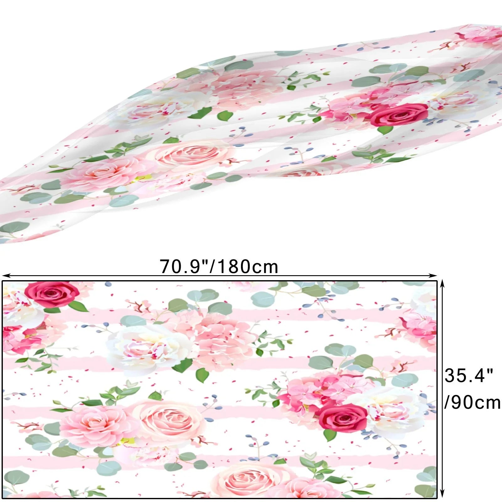 Hair for FREEAMG Neck Packed Women Headscarf Pink Red Oblong Scarf Silk Gift Wraps Wraps Long and Rose Large Shawls Sunscreen