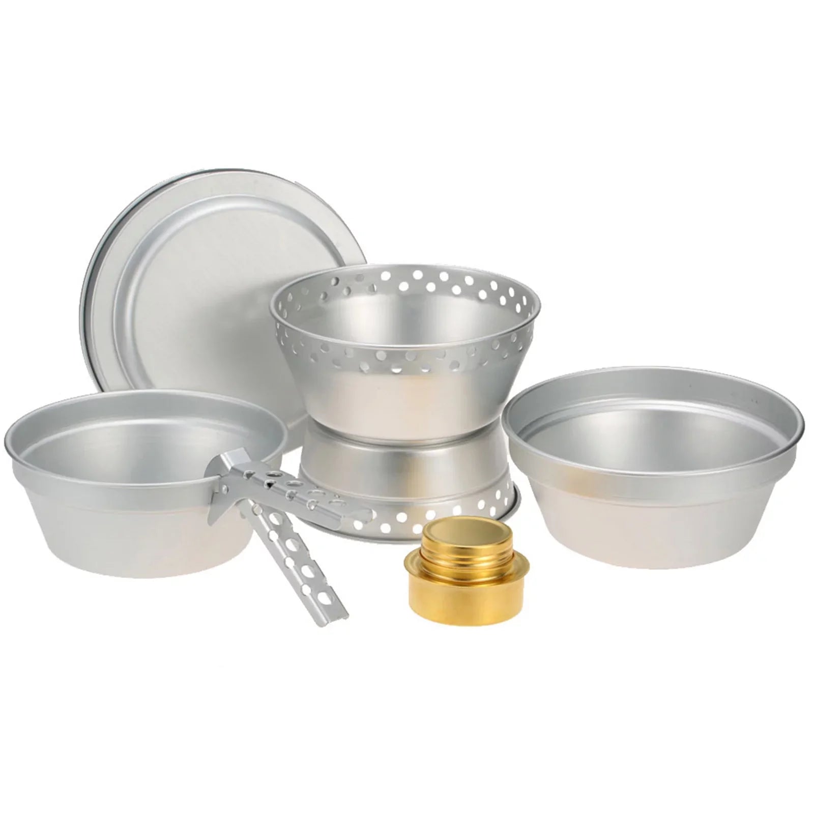 with for Spirit Arealer Pot with Backpacking Stove Cooking BBQ Camping Gripper Stand Mess Portable Kit Pan Hiking Cookware Picnic Set