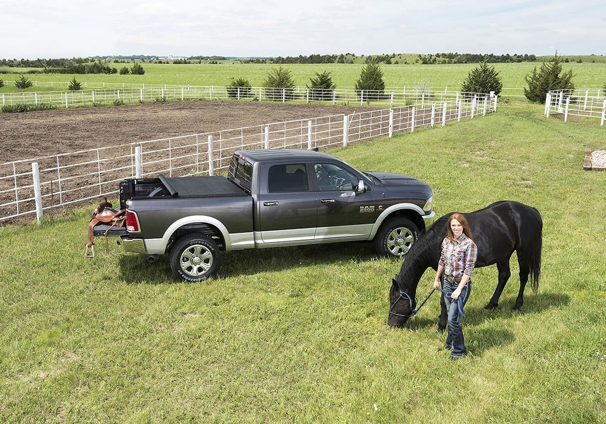 Truxport | Bed with Frontier 4' 2000-2004 292101 Truck Nissan Crew Bed Cab Tonneau Compatible Roll (56.3") Up 8" | Cover Truxedo Soft