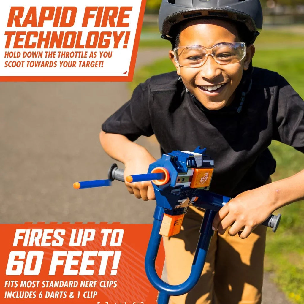 up Blaster, NERF Scooter Volt Ages for 12 Scooter, Kids Foldable 8 Electric Scooter and with Kick