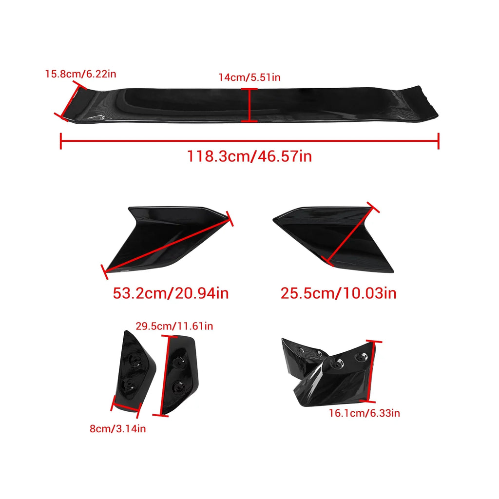 Civic Tail Rear Hatchback 2022-2024 Spoiler 11th Honda for NINTE Wing Spoiler Trunk