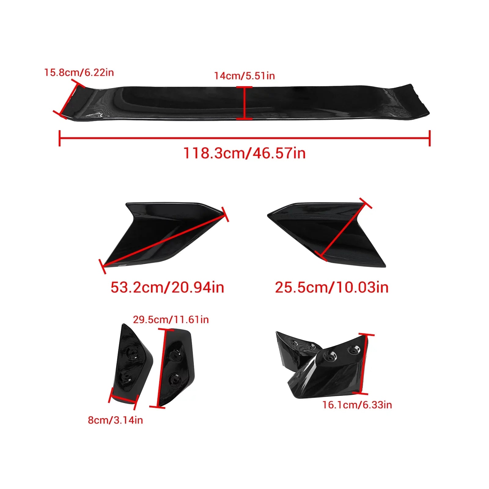 Civic Tail Rear Hatchback 2022-2024 Spoiler 11th Honda for NINTE Wing Spoiler Trunk