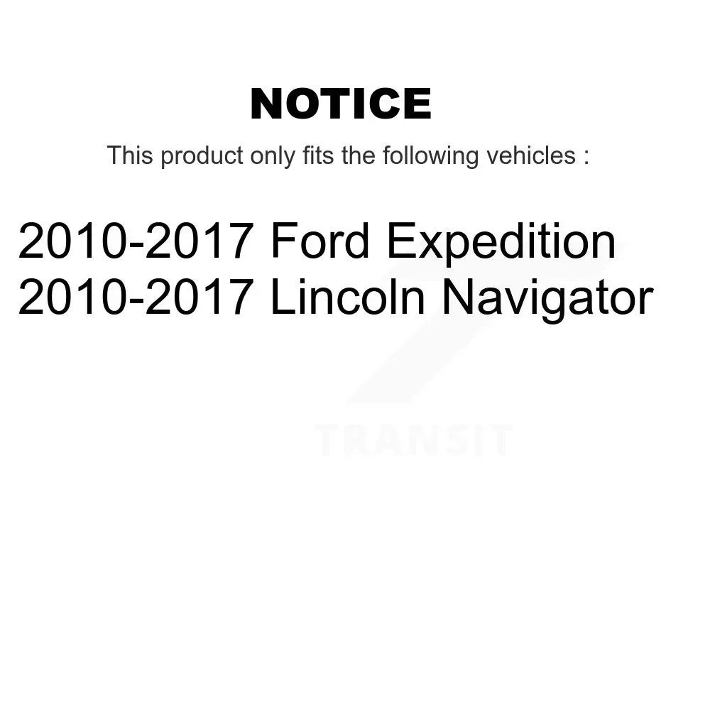 Navigator Rotors Expedition Rear Auto Pads 2010-2017 And Kit Disc KCG-100916P Lincoln Semi-Metallic Front For Caliper Transit Coated Brake (10Pc) Ford