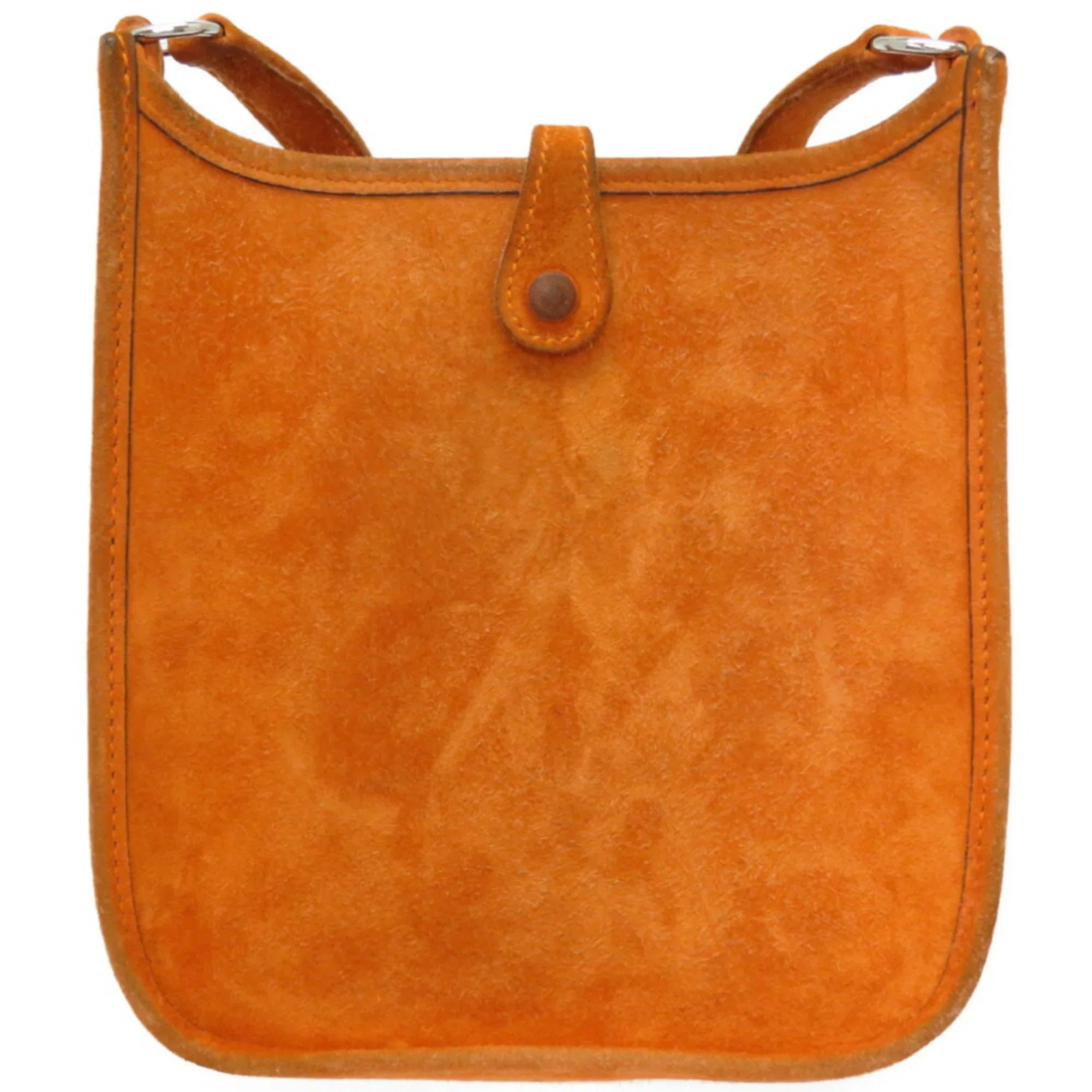 Hermes Bag Orange (Fair) H Pre-Owned TPM 0069HERMES Shoulder Engraved ¡õ Evelyn Dobris