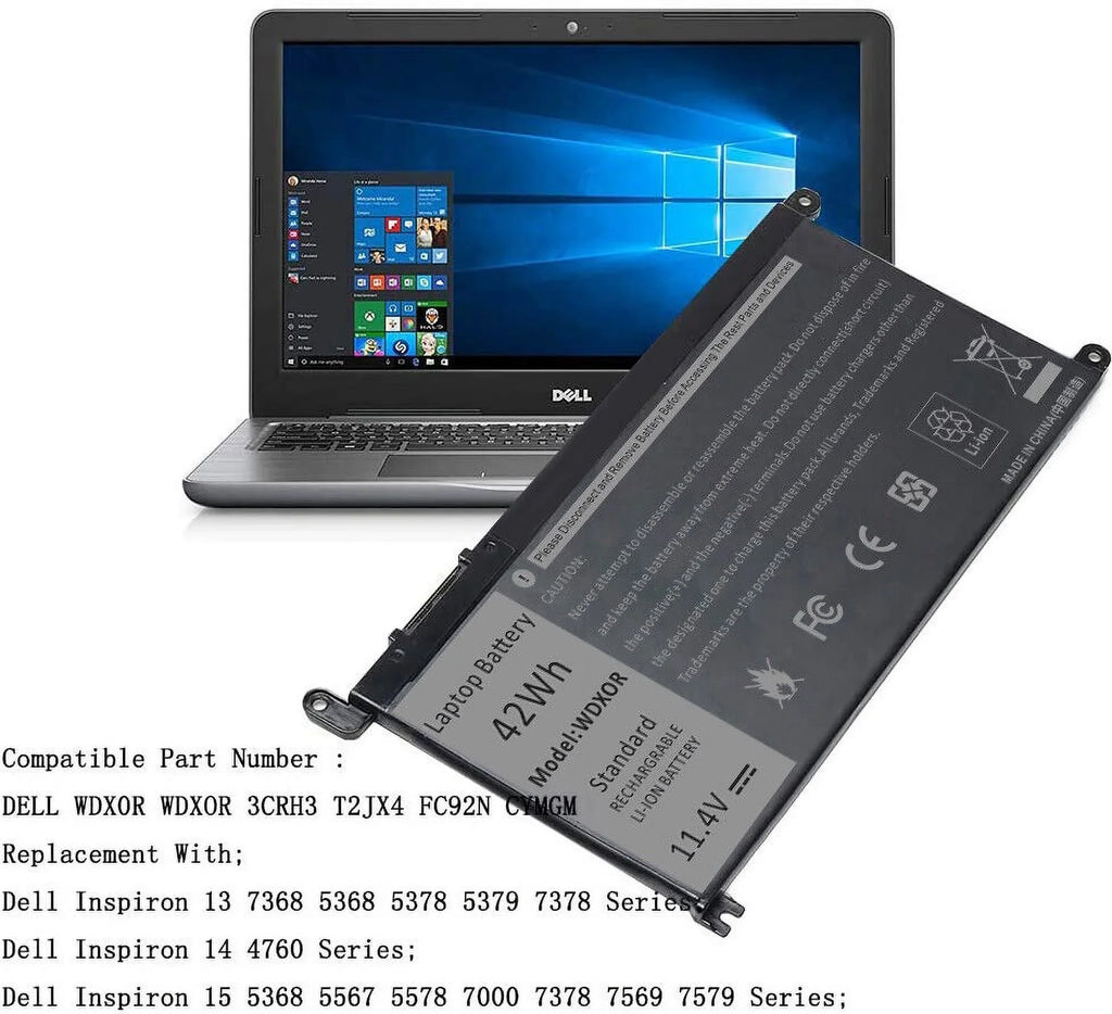 0FC92N WDXOR For 0WDX0R,FC92N Dell WDX0R Battery