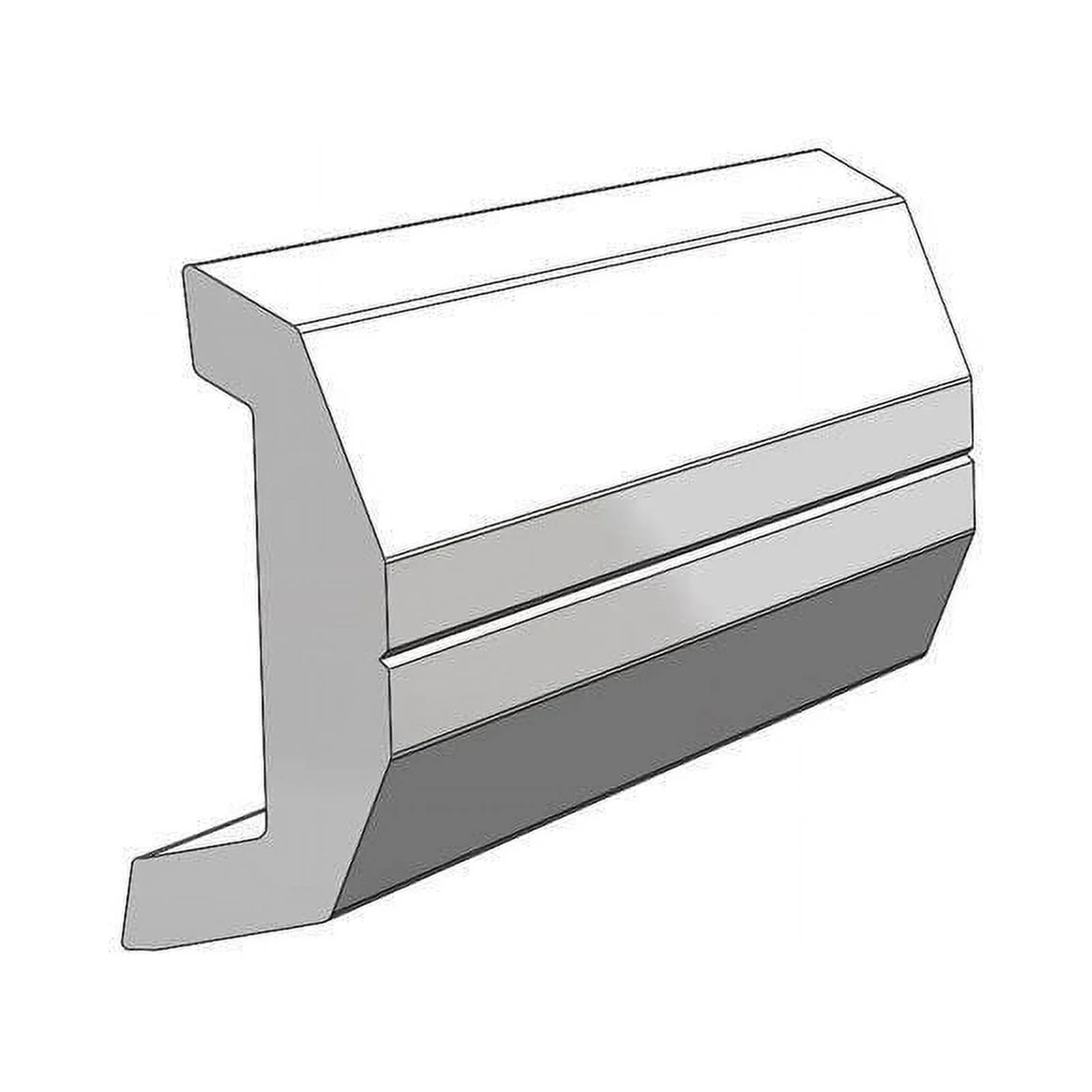 Vinyl, x x Insert, 3/4"W Rail Taco Rigid V21-3670BKA20D Black Rub Marine 1-7/8"H 20'L