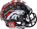 by Fanatics Artist Manning - Helmet B703374 Broncos Certified Mini Charles Peyton Authentic Painted - Fazzino Autographed Hand - Denver