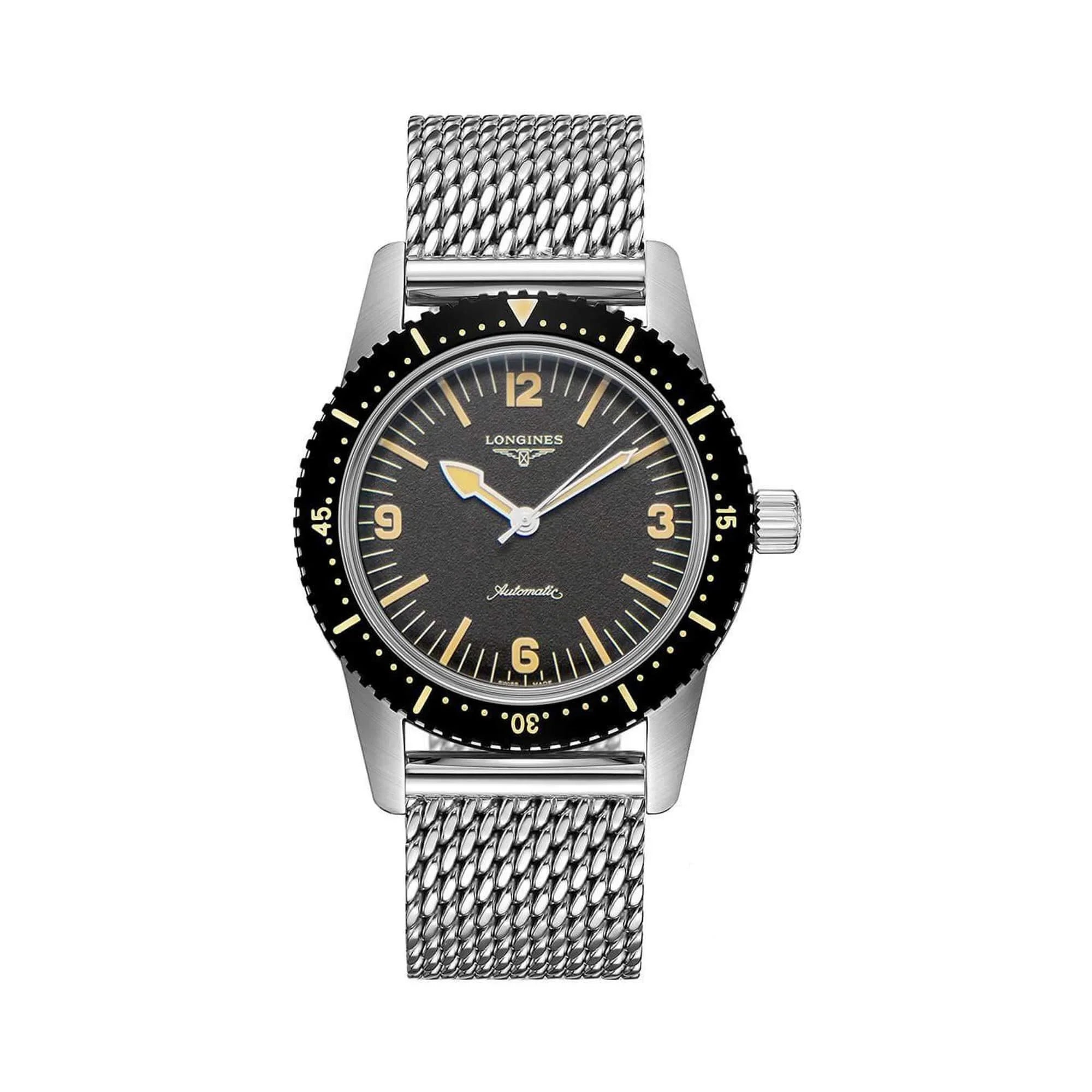Longines Black Watch Skin Heritage Men's Dial Diver L28224566