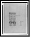 Historic N.W. Front (lots [Two 10, 218), 15th buildings and 17-7/8" for Print, Framed Saul, Washington, D.C. 2, 69 21-7/8" x square office B.F. - elevation] Square, Street, McPherson