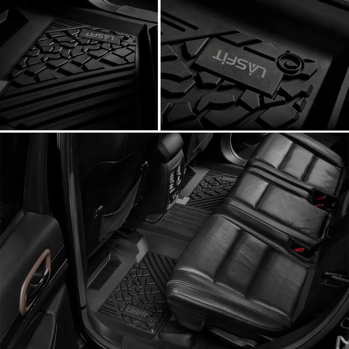 (NOT Row, & Seating Black WK Grand Cherokee 2022, Fit Jeep Weather Car 2016-2021 Bench 2nd Liners and Lasfit only, 1st Set, Floor Mats Grand Vehicle Jeep TPE ) Cherokee Floor All Cherokee for Jeep