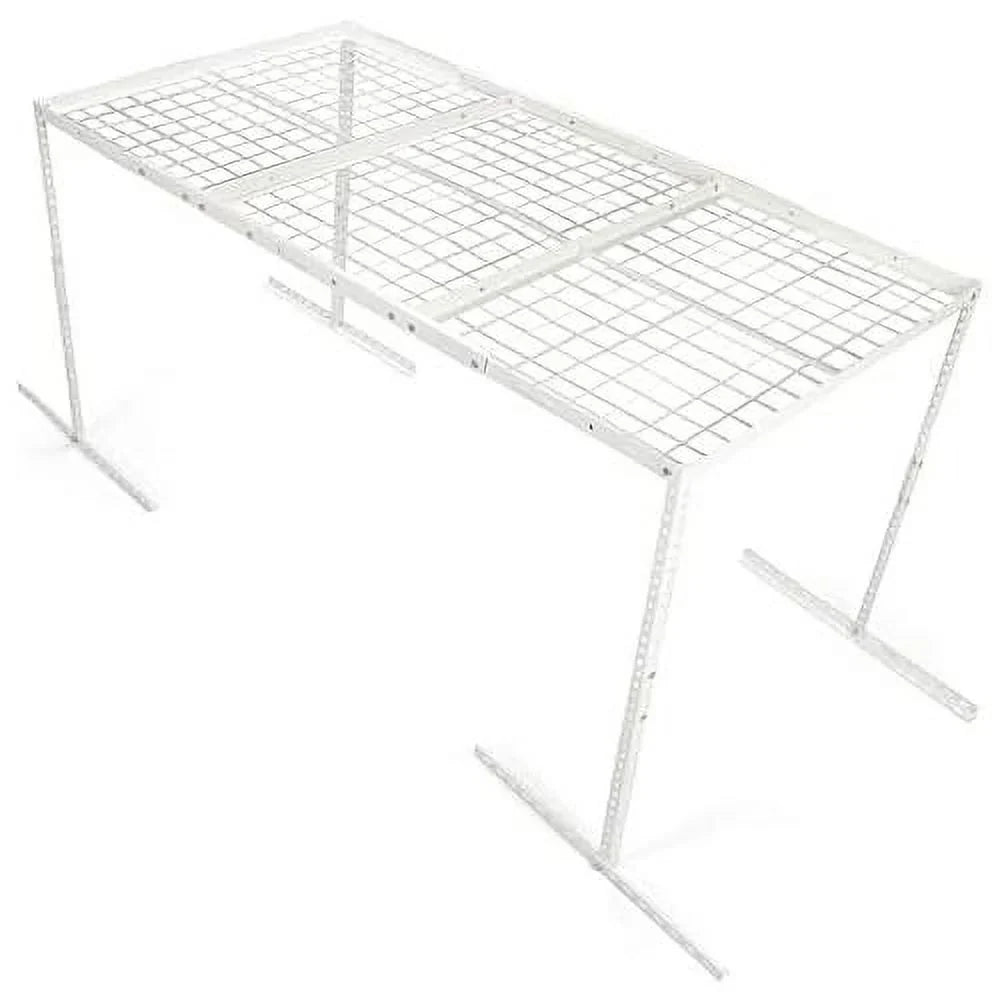 White 3X6 Ceiling Organization Adjustable Overhead Racks Ceiling Shelf Garage Storage Storage Garage Rack Mounted