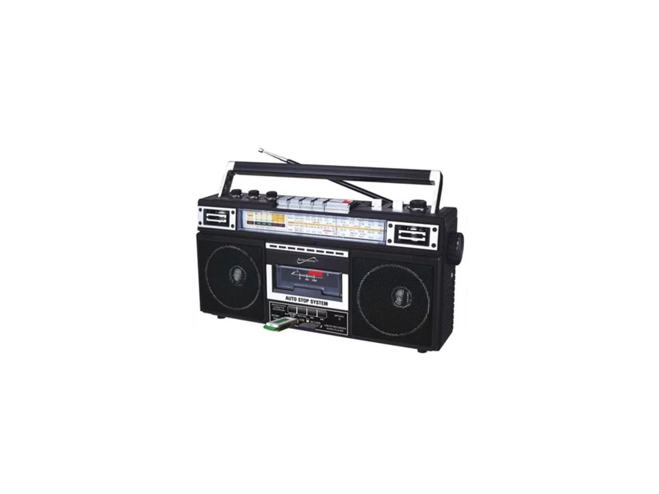 Radio, Portable Black, Supersonic SC-3201BT-BK AM/FM