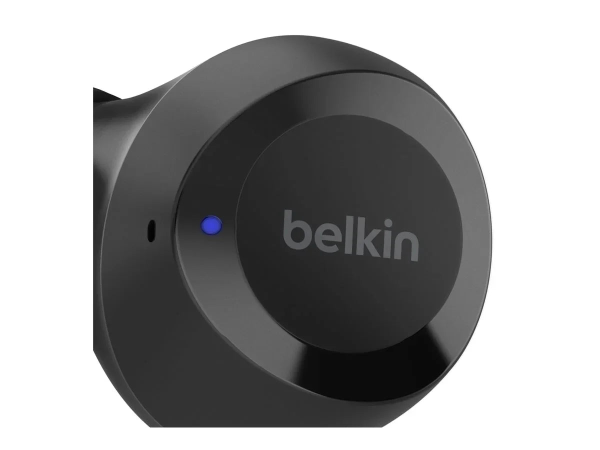 Bolt, Sweat IPX5 USB-C, to Wireless Water and Hours Wireless Resistant, Black Life Up Battery Belkin 28 Charging, - Earbuds, of True SOUNDFORM