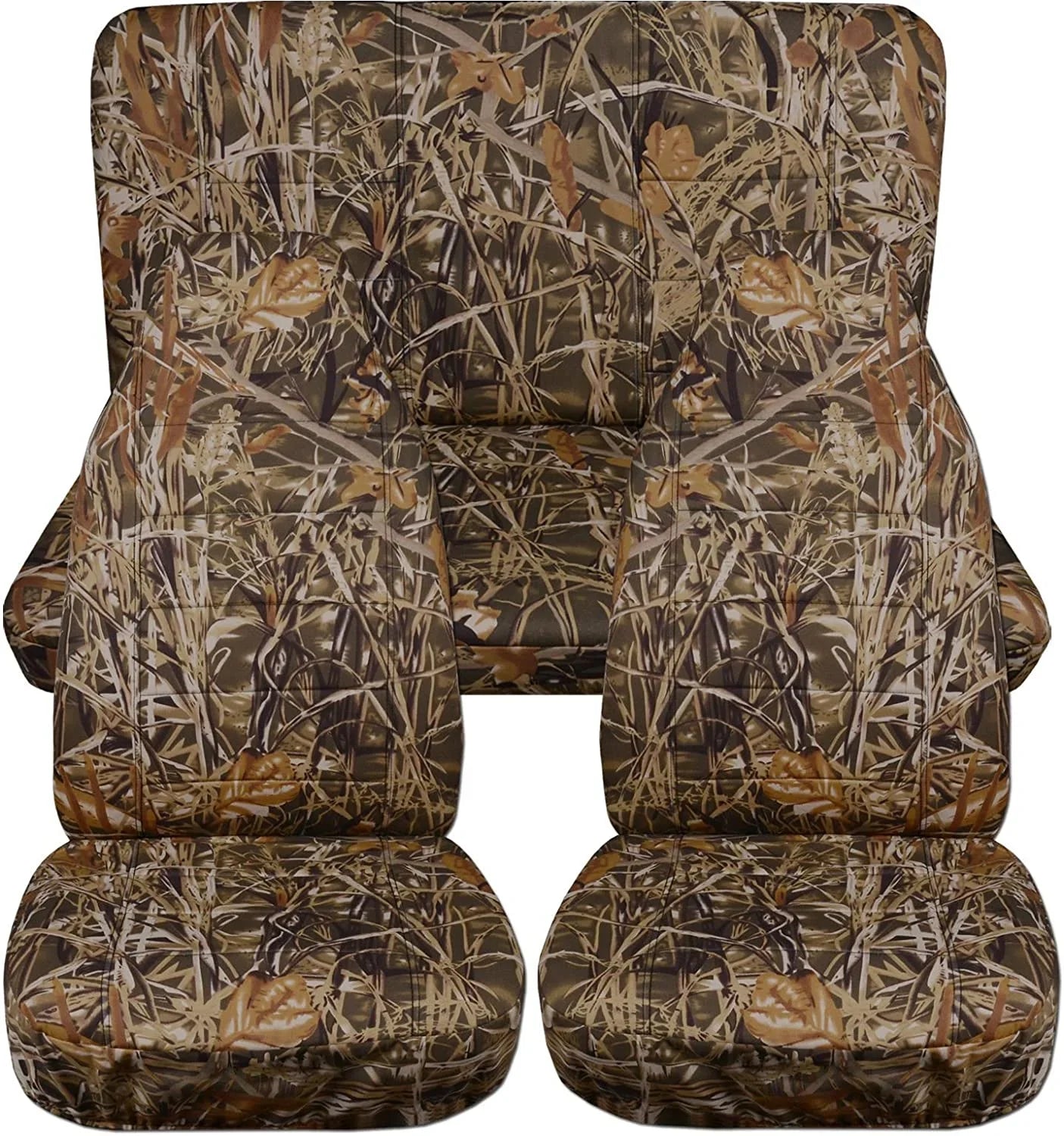 wrangler Front&Rear T407-Designcovers LJ Compatible - 2003-2006 Jeep Seat Full with Front&Rear Camo Covers:Wetland Camouflage Set 2door