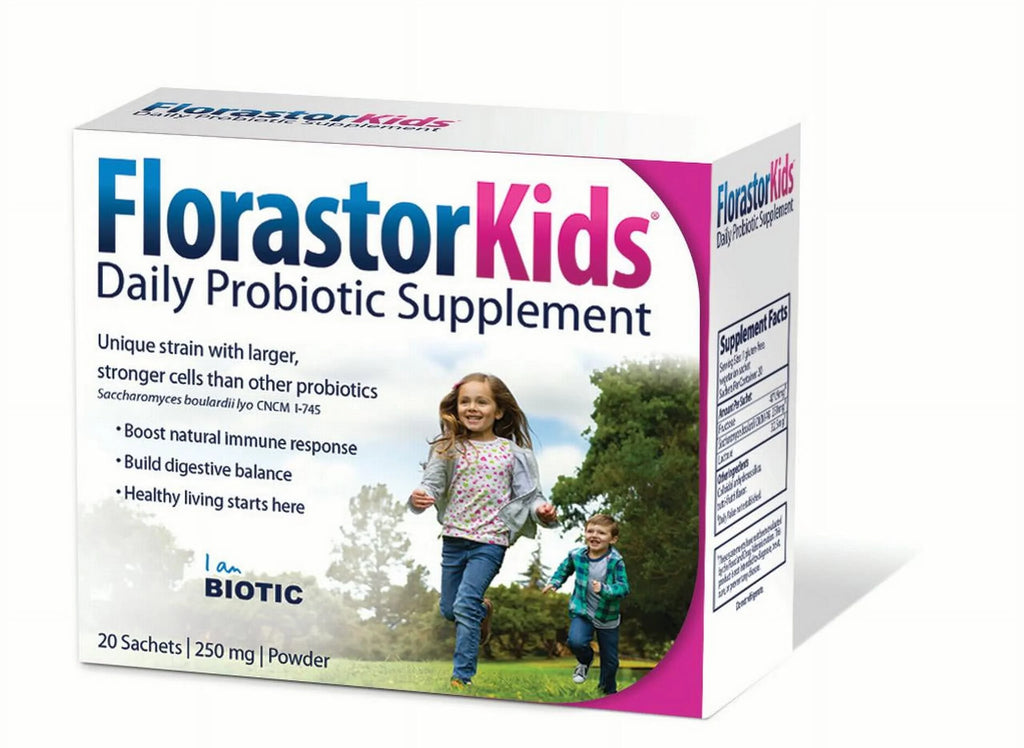 Florastor (250 Supplements Kids for 20 Sachets) Probiotic Daily Boys Girls and mg;