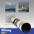 1300mm for f/8 Lens to (with F-Mount 650 2X- 1300-2600mm) Cameras More Telephoto Nikon Ultimaxx Manual &