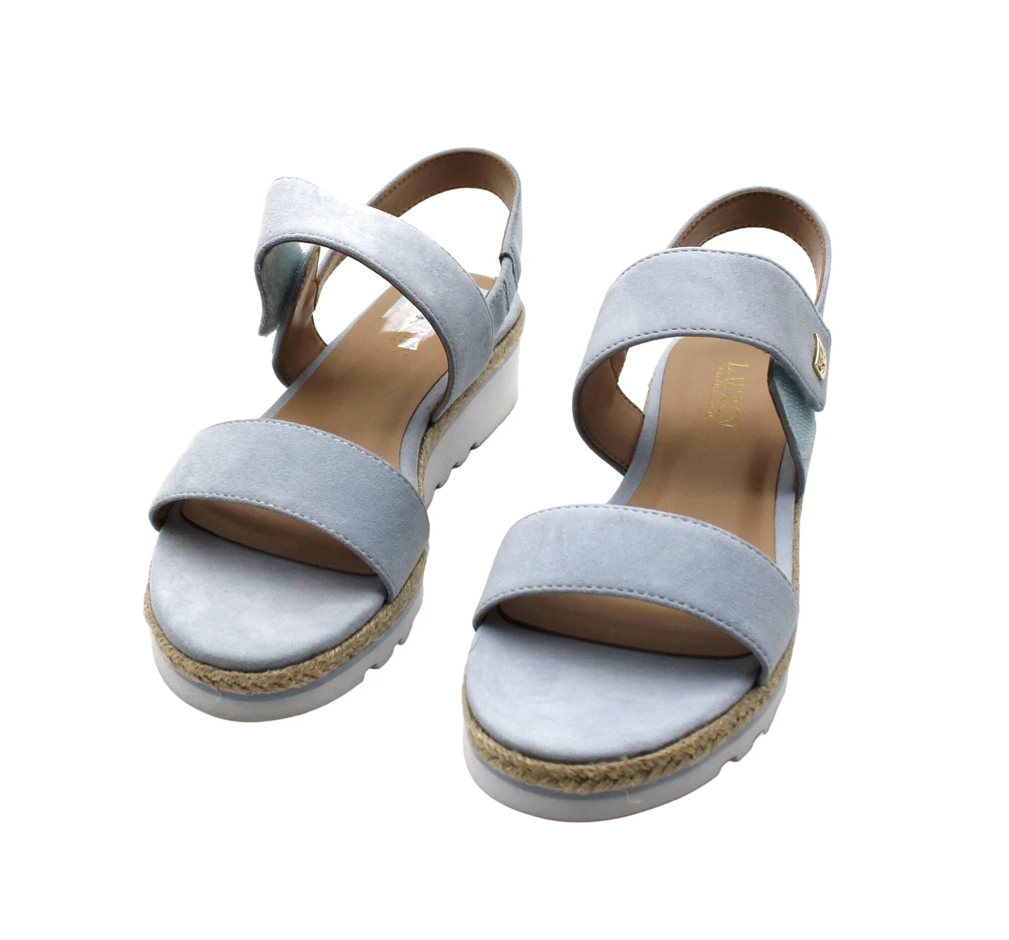 Jewelle Lauren Lauren 8.5 Wedge Sandals US) Ralph (Size