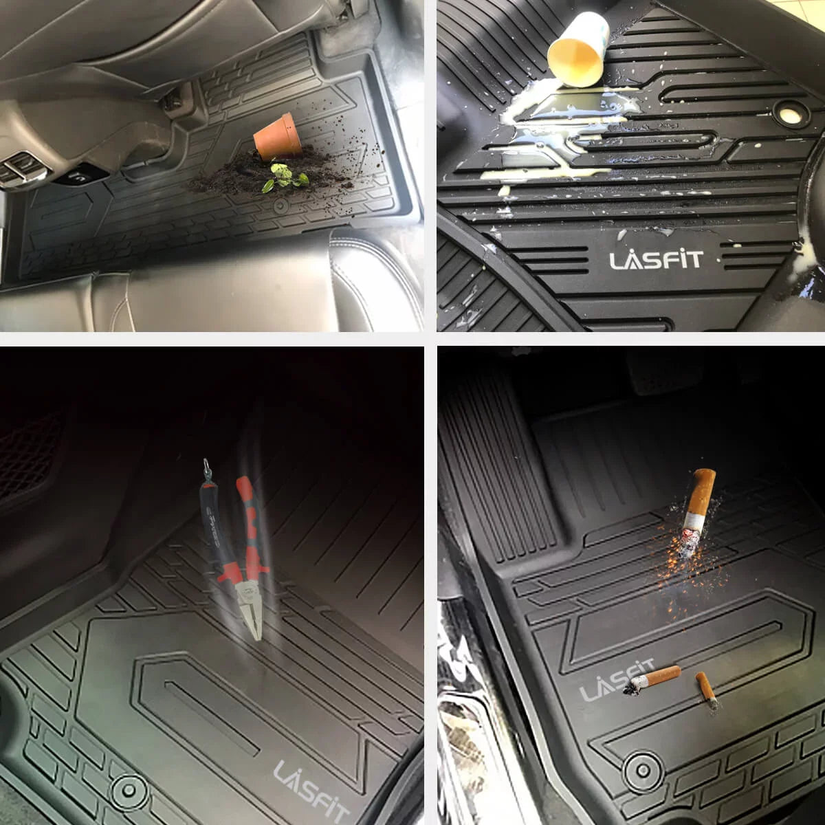 (NOT Row, & Seating Black WK Grand Cherokee 2022, Fit Jeep Weather Car 2016-2021 Bench 2nd Liners and Lasfit only, 1st Set, Floor Mats Grand Vehicle Jeep TPE ) Cherokee Floor All Cherokee for Jeep