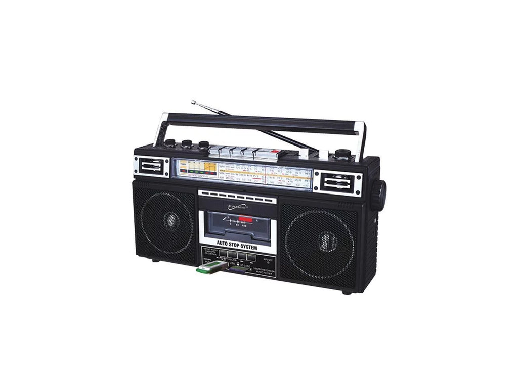 Radio, Portable Black, Supersonic SC-3201BT-BK AM/FM
