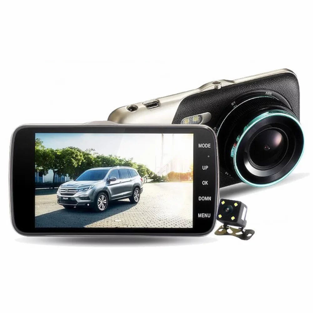 view video recording DVR car vision 1080P dual Driving HD recorder recorder rear inch 3.6 night