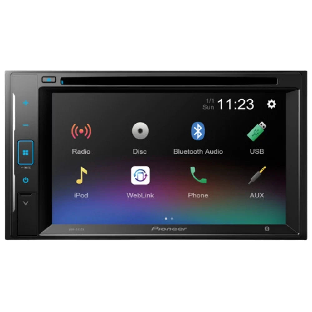 Car for Chevrolet Media DVD/CD Stereo Pioneer 6.2" KIT4844 Receiver Bundle Touchscreen Camera/Installation with W/ Avalanche Kit/in-Dash AVH-241EX Digital Bluetooth/Backup AM/FM 2003-2006 Double DIN