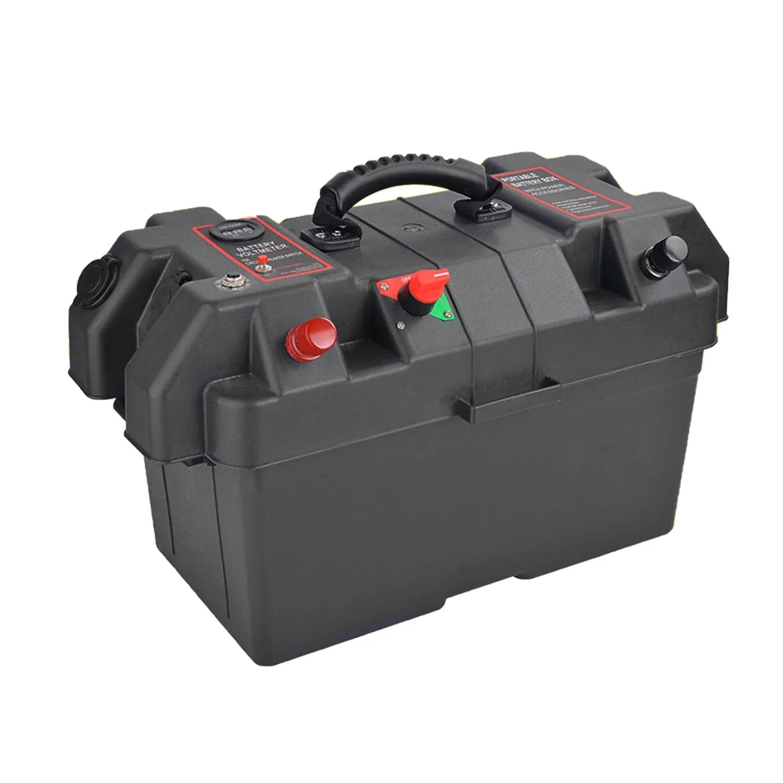 Battery Motor Battery Carrier Trailer Batteries Battery Box Travel Waterproof Dual Box USB SUV Motor RV for Trolling ATV Ports Box Car