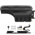 L Box, Compatible Wheel Truck 1500 1500 SKYSHALO Lid, Bed Black, Side Box, Lockable Tool Waterproof Storage GMC Well Sierra with Chevrolet Passenger 2019-2021, ABS 6.6 Gal/20 Silverado