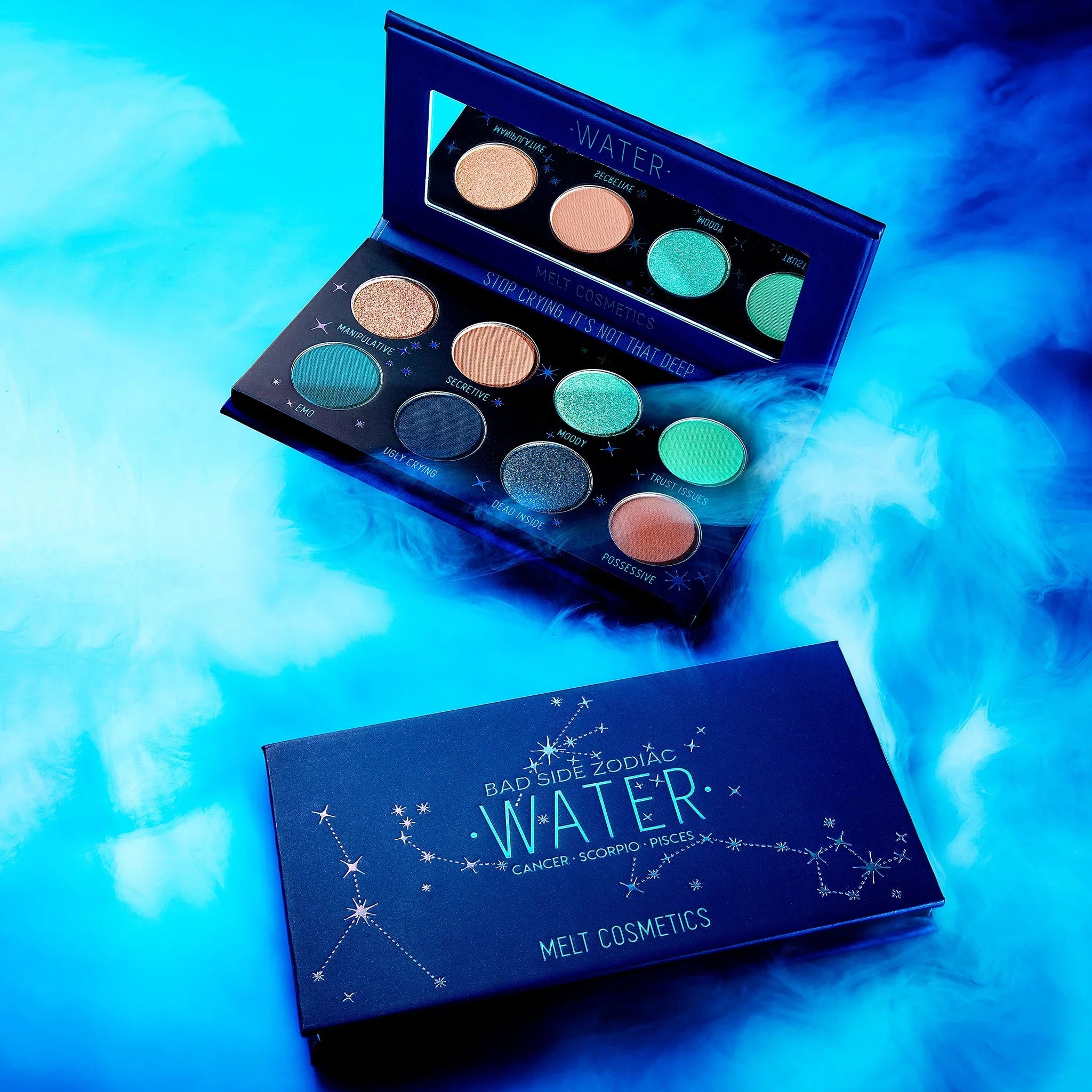 Pisces Cosmetics Zodiac Bad Palette Mini Cancer Water Eyeshadow Side Melt Scorpio