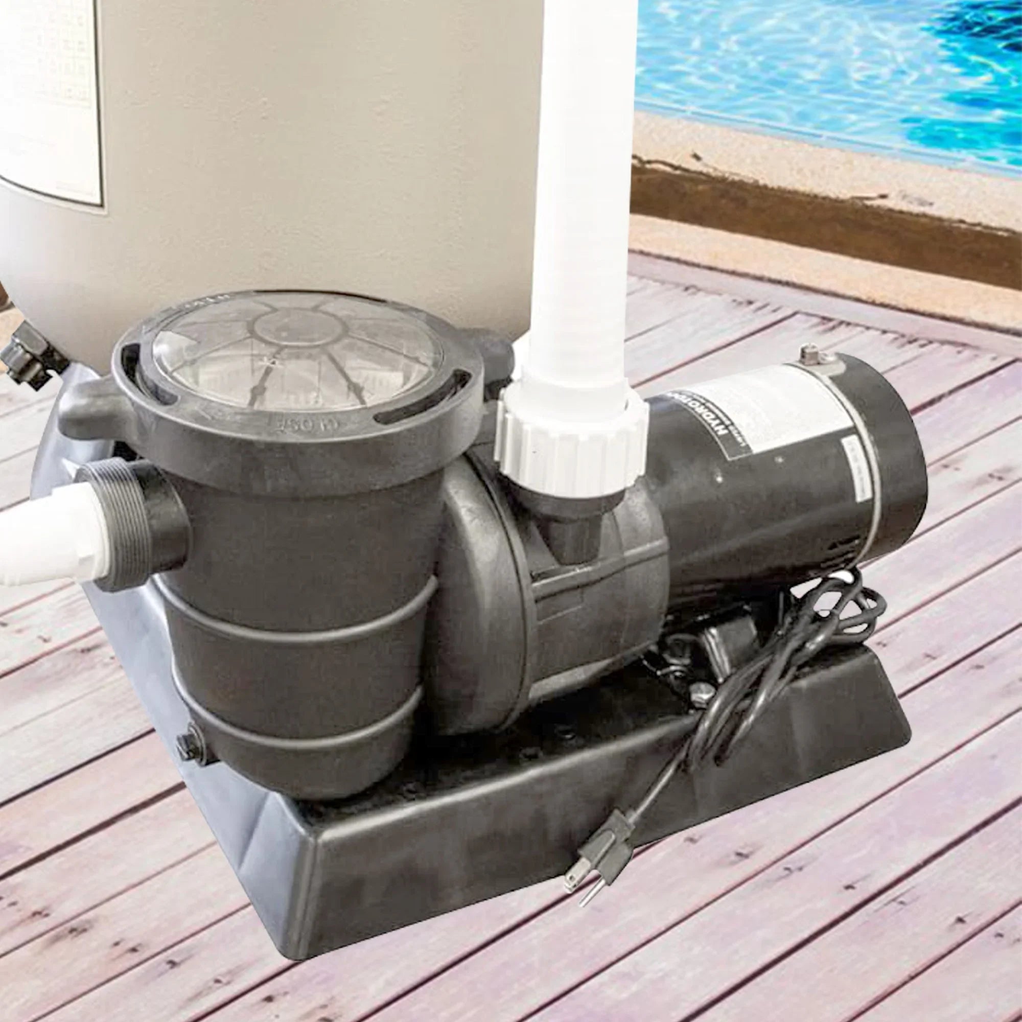 Swimline Pump Discharge HP Vertical Swimming Hydro Flo HydroTools 0.75 Pool