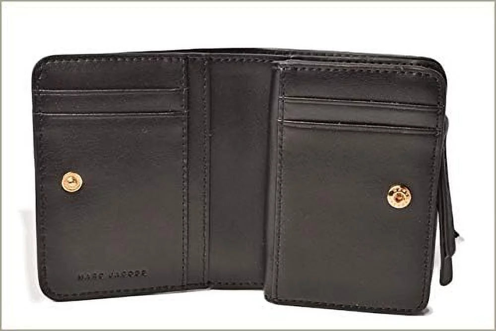 Compact Empire Leather Women's Jacobs Mini Wallet Black M0014215 Marc City Leather
