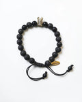 for Crown Fabrizio Rock Matte and Onyx, & Bracelet Volcanic Adjustable Cagliari in Design Men Women Charm, By Silver
